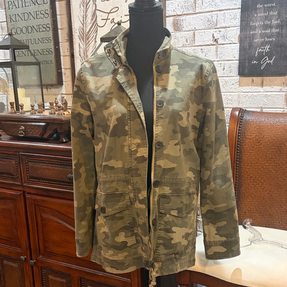 Lucky Brand Men's Camouflage Military Jacket